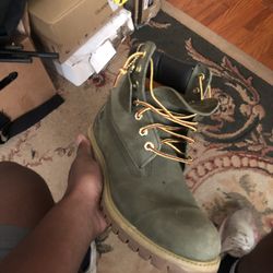 Green Timberland Boots