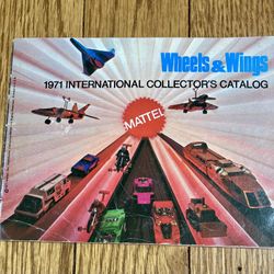 Vintage Mattel 1971 Wheels & Wings International Collector’s Catalog. 