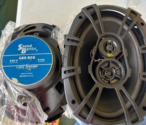 Sound Barrier GRX-808 3-Way Car Speakers Pair