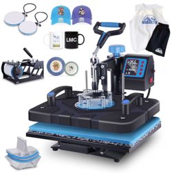 Combo digital heat press machine
