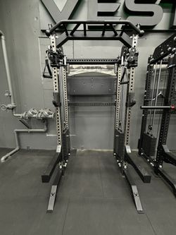 2IN1 Half Rack Functional Trainer Cables 