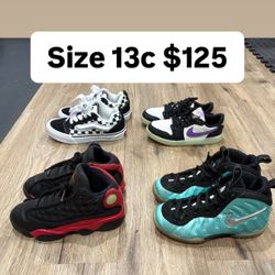 Jordan’s Nikes Kids Shoes 13c All For $110