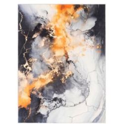 8/10 Machine Washable Modern Abstract Rug 