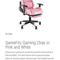 Gamefitz Gaming Chair Pink