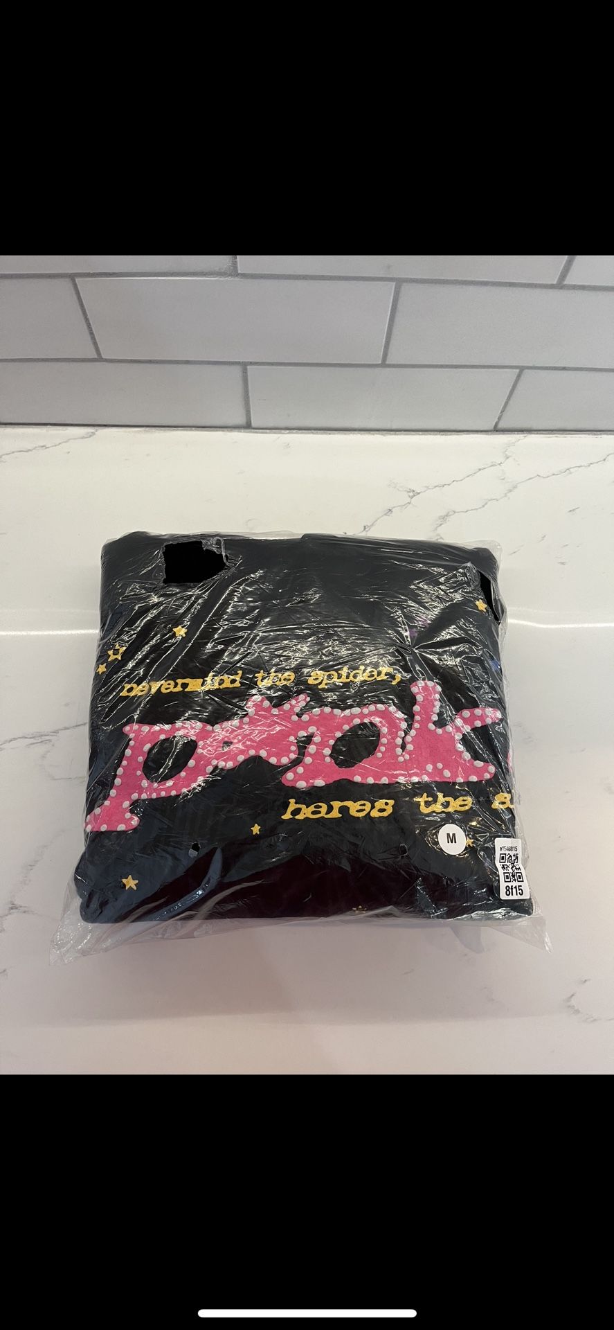 Spider Hoodie Pink/black