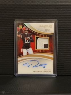 2025 Immaculate Shedeur Sanders