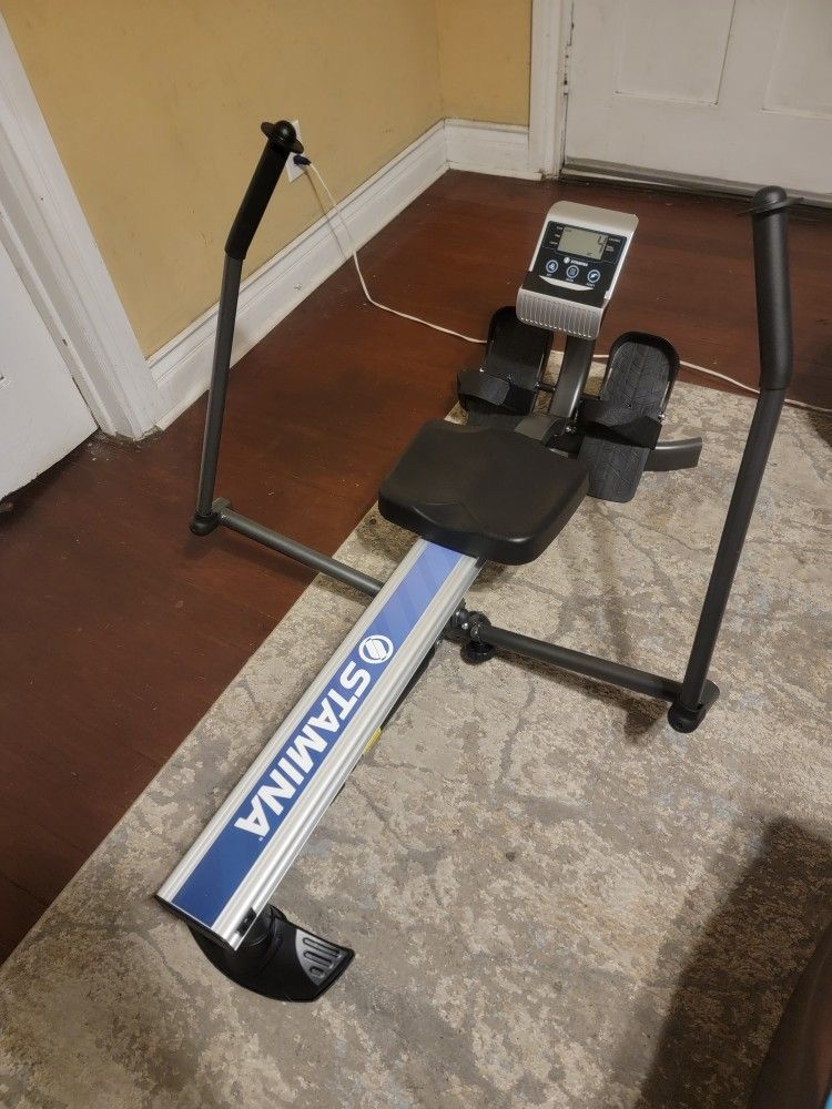 Stamina BodyTrac Glider Haudralic Rowing Machine With Smart Workout App With Cylinder Resistance