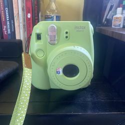 Green Polaroid Camera 