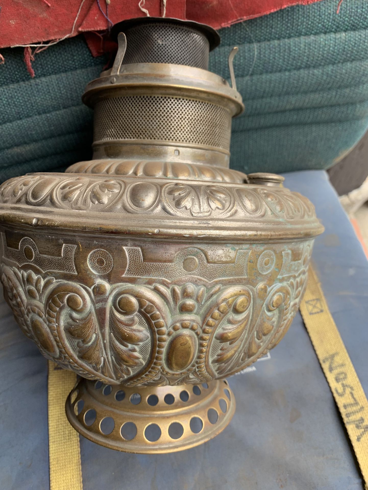 Antique Kerosene Brass Lamp