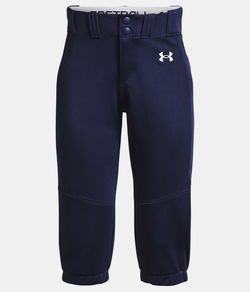 Under Armour Utility Midnight Navy Girls' Softball Pants Youth Large, *NEW*