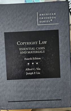 Copyright Law Essential Cases and Materials law Textbook