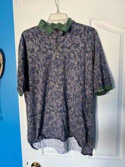 Vintage Nike Golf Rare Crazy Pattern Short Sleeve Polo Shirt Size XL 90’s Men’s