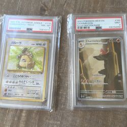 Two PSA 9 and 8 Pokemon cards