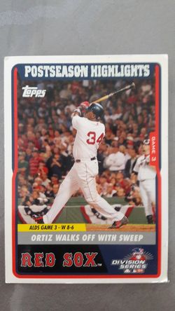 Red Sox David Ortiz 2004 Topps Baseball Card Number 42