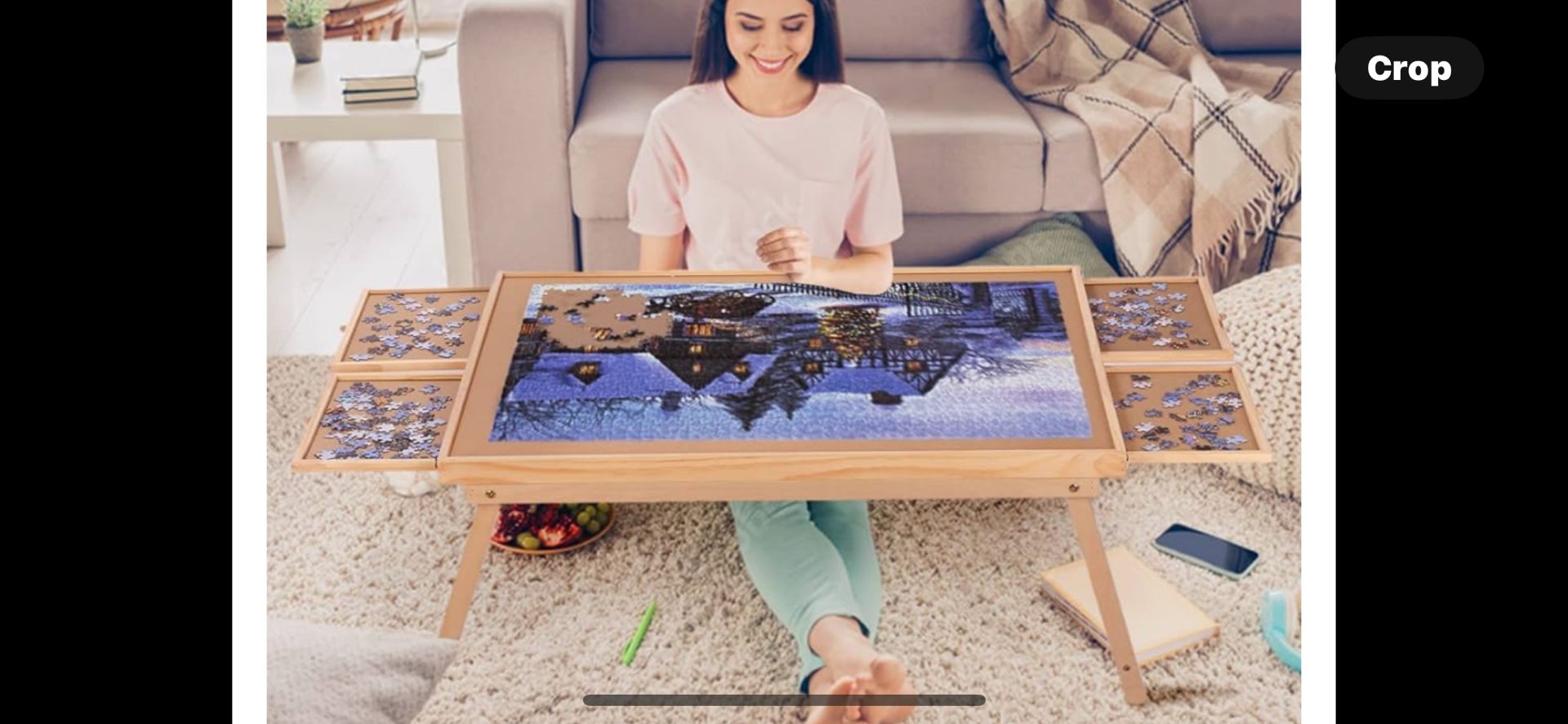Puzzle Table With Puzzle
