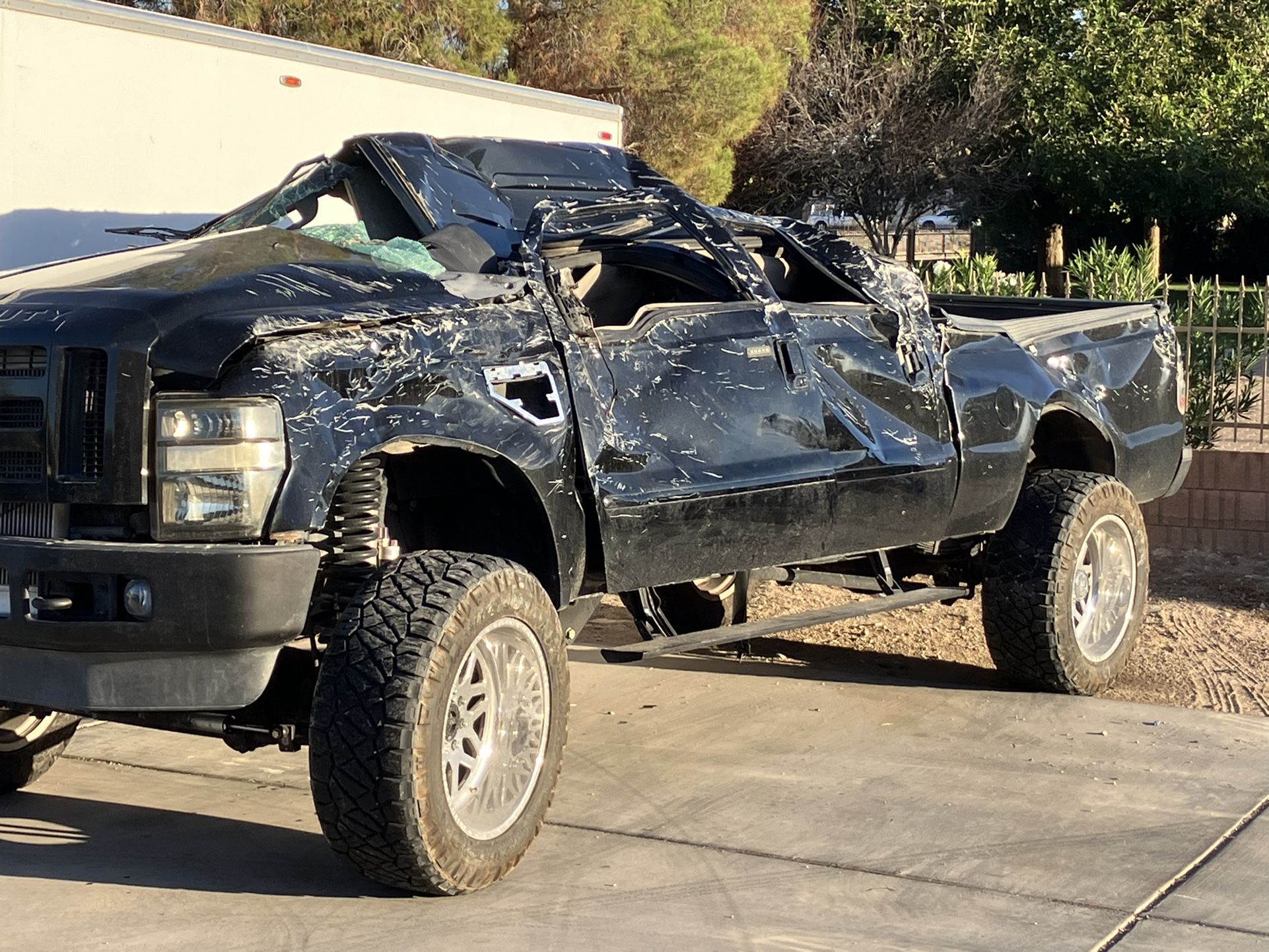 WRECKED F250