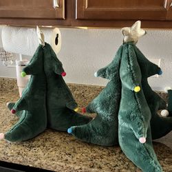 Christmas Tree Plush Throw Pillows