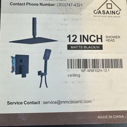 12“ Luxury Shower System