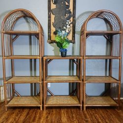 Rattan Etageres