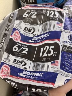 125 ft. 6/2 Stranded Romex SIMpull CU NM-B W/G Wire