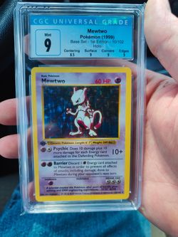 1st ed Shadowless Mewtwo