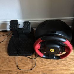 Xbox One S & Thrust Master Ferrari Wheel & Pedals 