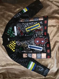 Custom toddler leather jacket