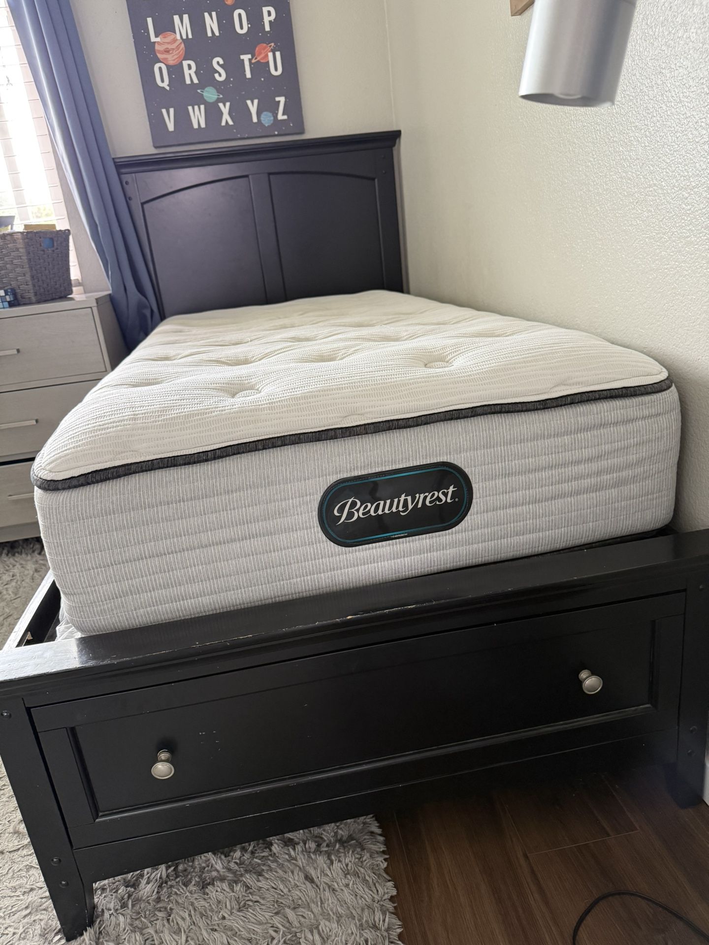 Twin Wooden Bed