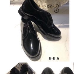 Capps High Gloss Uniform military grade Oxfords/UNISEX/New Size 9.5 