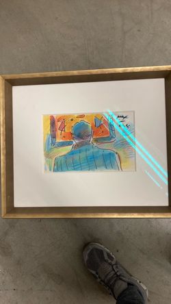 Peter Maxx Signed Watercolor 1990 Framed