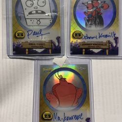 Topps Chrome Spongebob Cards Autographs