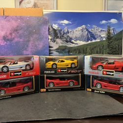 1995 Ferrari F50. 1:18 Scale Diecast Cars. New Unopened. $45.00 each. 