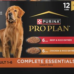 Purina Pro Plan Complete Essentials Dog Food,Variety 