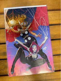 Spider-Gwen Gwen-verse Nakayama variant Thor marvel comic book