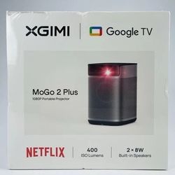 XGIMI Google TV MoGo 2 Plus 1080P Portable Projector 400 ISO Lumes 8W Speakers