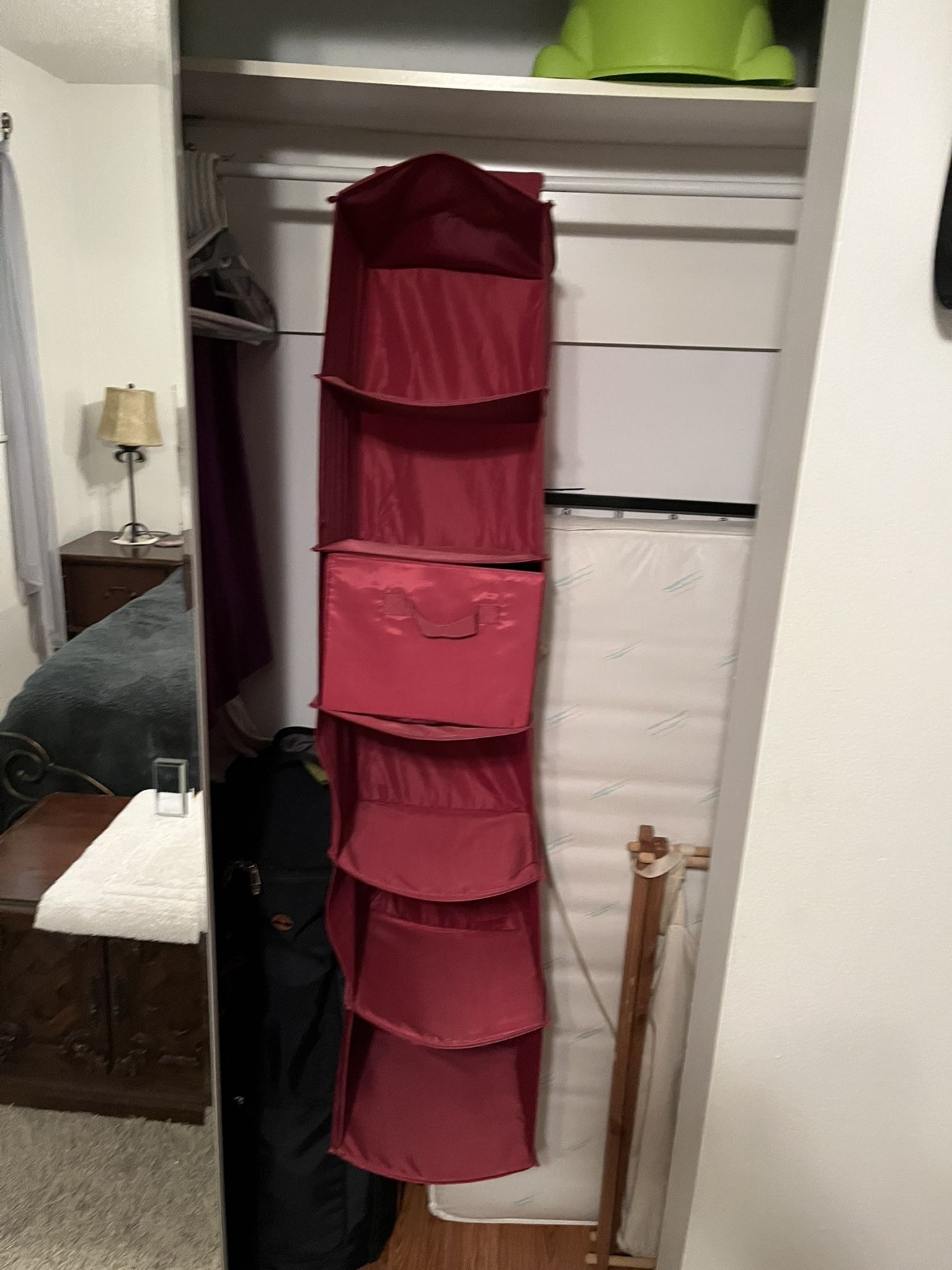 Closet Storage organizer with one drawer And Storage Spaces. Great For College Dorms