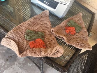 Mom and baby/toddler scarecrow hat Halloween costume