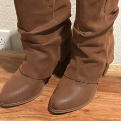 Mia Brown Suede Boots