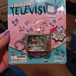 Vintage Keychain Talking Television 