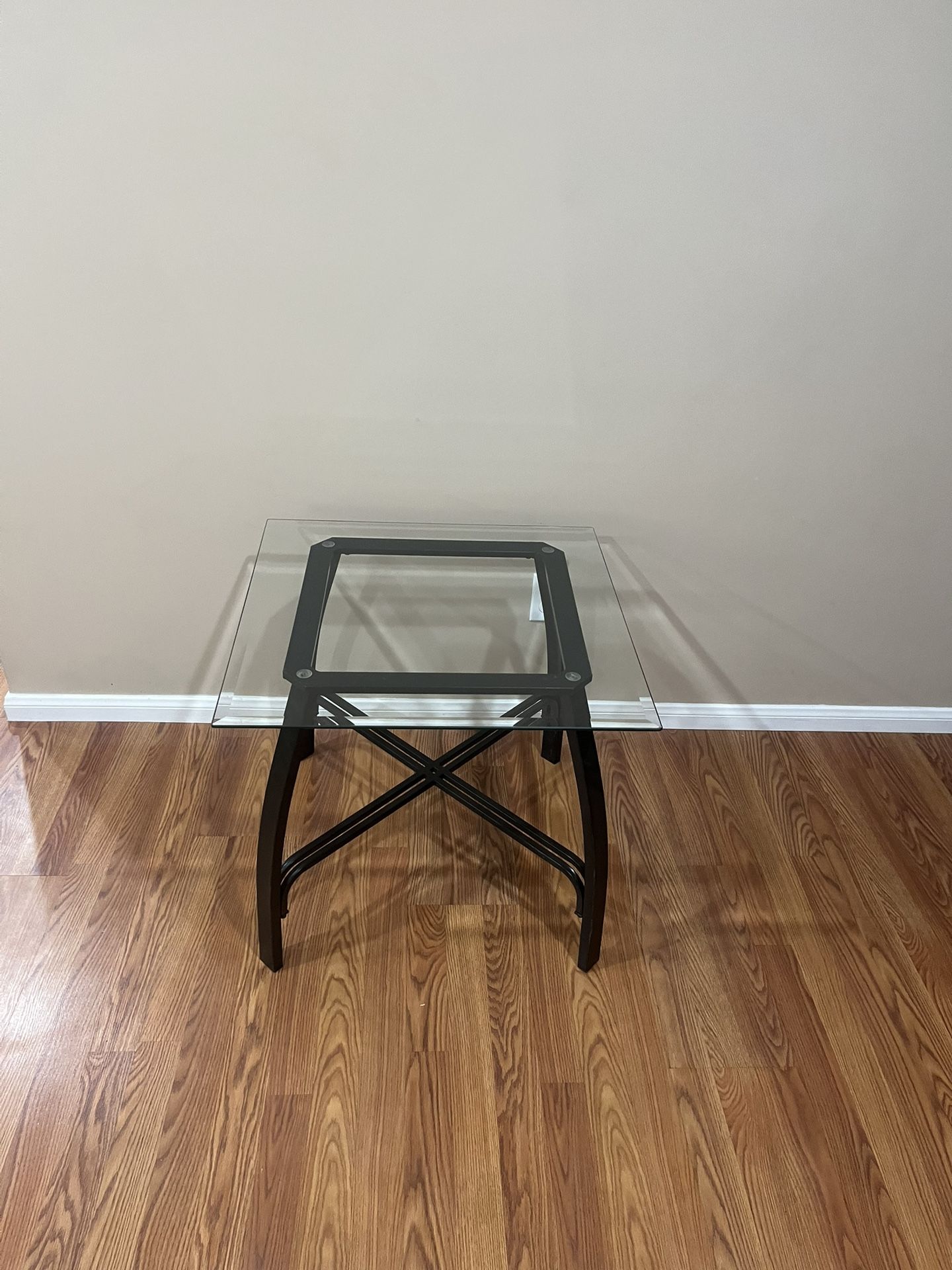 Royal Square Glass End Table