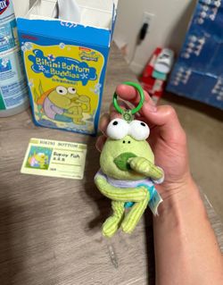 AUTHENTIC POPMART Bikini Bottom Buddies Series Plush Pendant Dopey Fish