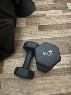 15 lbs dumbbells