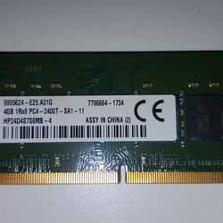 4gigs DDR4 or PC4 Laptop ram

