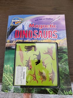Magnetic dinosaur book