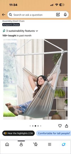 Sensory hammock swing - cream colored
