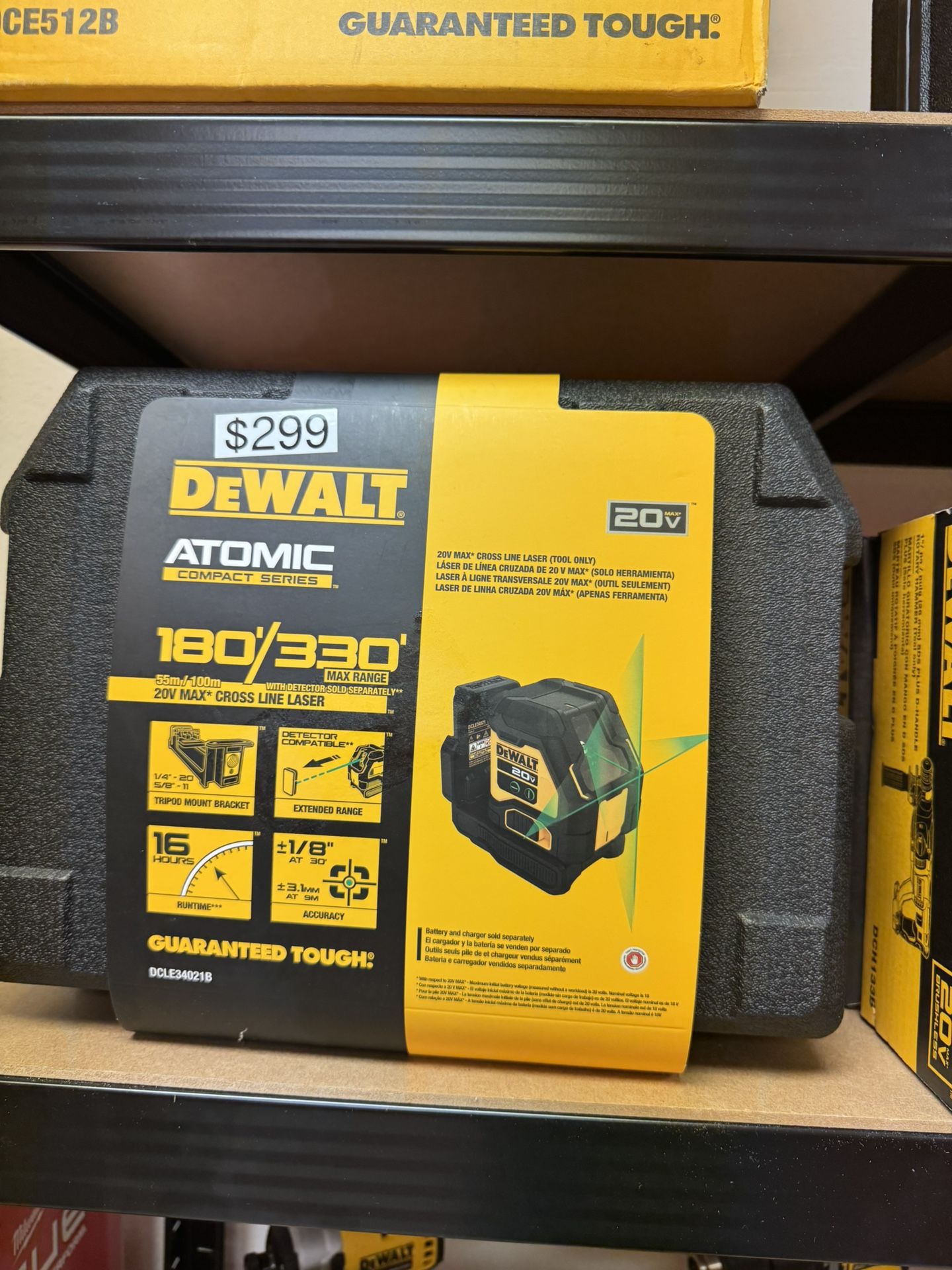 DEWALT 20V Green Cross Line Laser Level (Tool-Only)