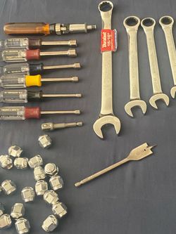 Mixed Hand Tool Lot – Wrenches, Screwdrivers & More
