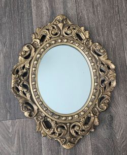 Vintage C&A Richards Boston Gold Ornate Wall Mirror - Hollywood Regency 18x14 $100