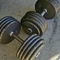 Pair Of 90lb Dumbells - Great For Home Gym