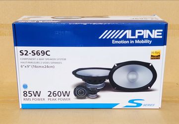 Alpine Car Speakers 6x9 Inch Component Speaker System 260 Watts S2-S69C 🚨 Payment Options Available 🚨 No Credit Needed 🚨